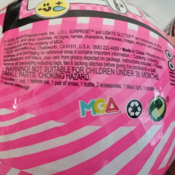 LOL Surprise Lights Glitter Series Ball (Lot of 2) Doll & Accessories 2020 NEW - Picture 6 of 7